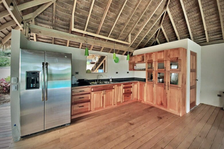 Modern villa kitchen interior at Villas Azul Ballena