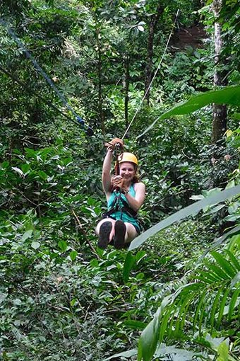 Adventure in the jungle with a zip-lining experience near Villas Azul Ballena
